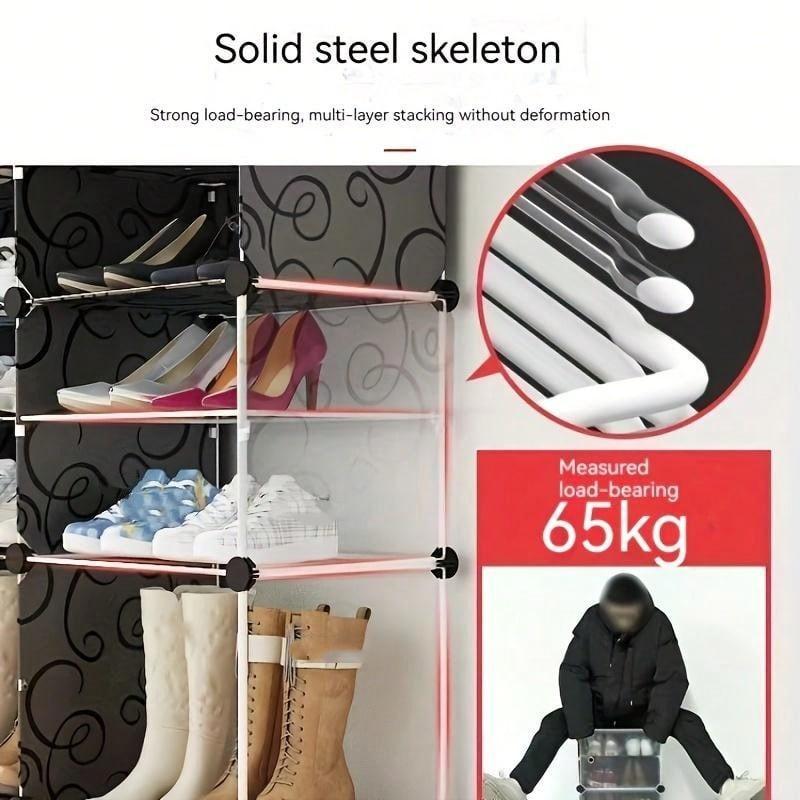 Shoe Rack, 1 Count Multi-layer Shoe Storage Rack, Dustproof Shoe Organizer for Living Room Bedroom Home Dormitory Office