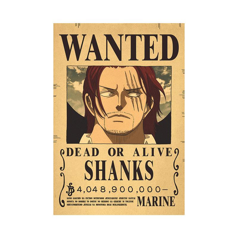 One Piece Bounty Poster Luffy Wanted Bounty Poster Shanks Sabo Ace One Piece Boa Hancock Trafalgor Law Gol D. Roger Yamato One Piece Posters