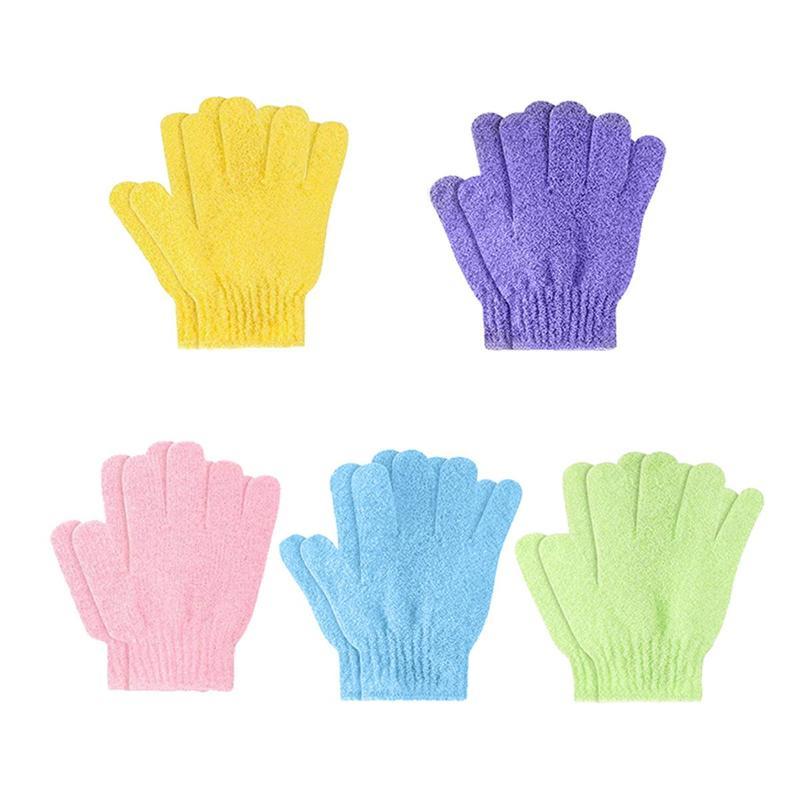 Bath Glove, 10pcs 2 Counts Per Color Soft Exfoliating Glove, Shower Glove for Whole Body, Bathroom Accessories Everything Showers Products, Summer Essentials