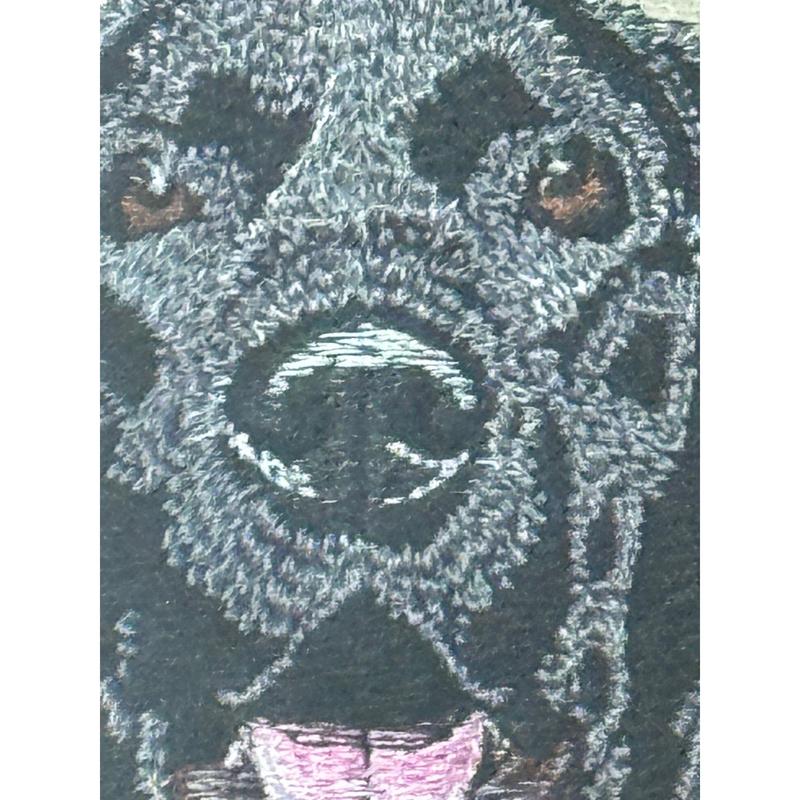 Black Labrador Retreiver Machine Embroidered and Framed!  Other Breeds and Designs Available!