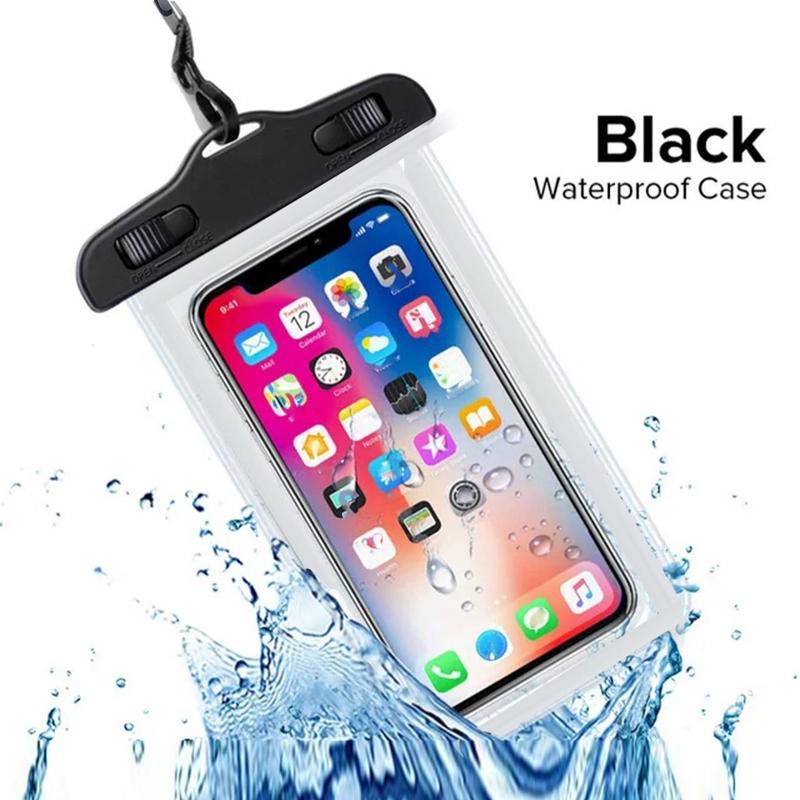 Summer Waterproof Phone Bag with Lanyard, Casual Waterproof Smartphone Pouch, Swimming Phone Organiser for Vacation Beach, Pooltime, Phone Cases,  Watertoys, Beachtrip, Swimming Accessories, Christmas Gift