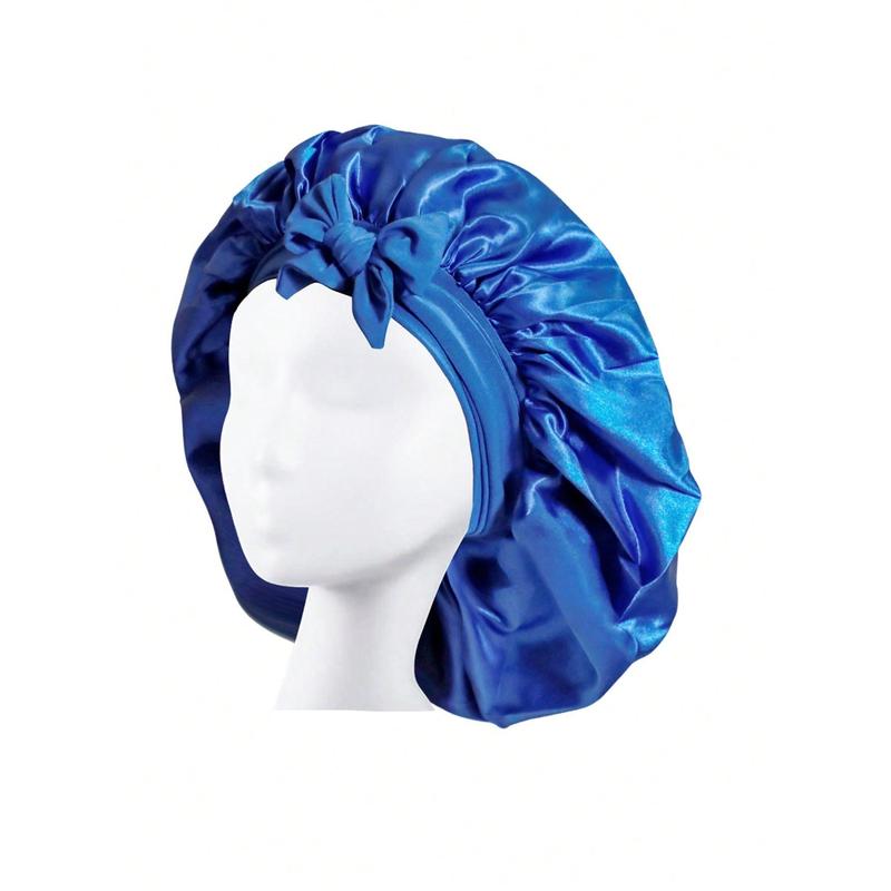 1PC Silk Bonnet For Sleeping Women Satin Bonnet Hair Bonnet Night Sleep Cap Scarf Wrap For Curly Hair With Tie Band Bow