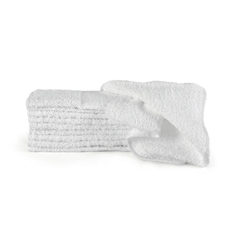 Mainstays 18-Pack White Cotton Washcloth Bundle for Home and Travel