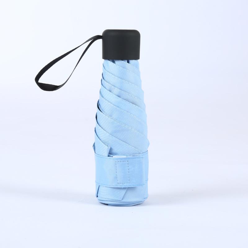 Small Folding Umbrella, Mini Pocket Waterproof Portable Travel Umbrella For Women Girls