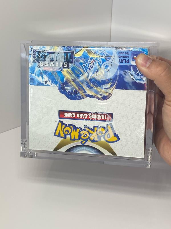 CASEMON UV Pro-Safe Acrylic Display Hard Case Pokemon Booster Box Magnetic Lid