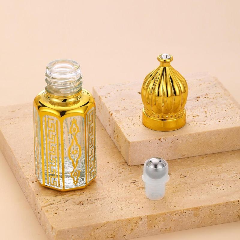 6ML Essential Oil Bottles, Perfume Dispenser Containers, Glass Dropper Glass Roller Empty Bottle