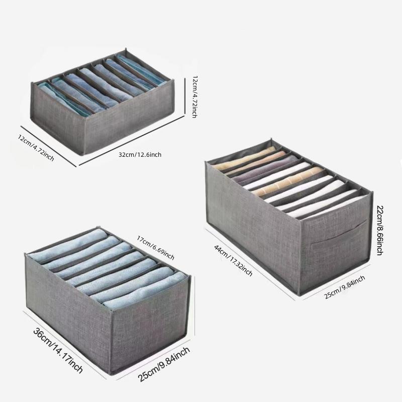 Foldable Clothes Storage Box, 3pcs Pants Organizer, Underwear Storage Box, Clothes Storage Organizer, Clothes Organizer for Closet