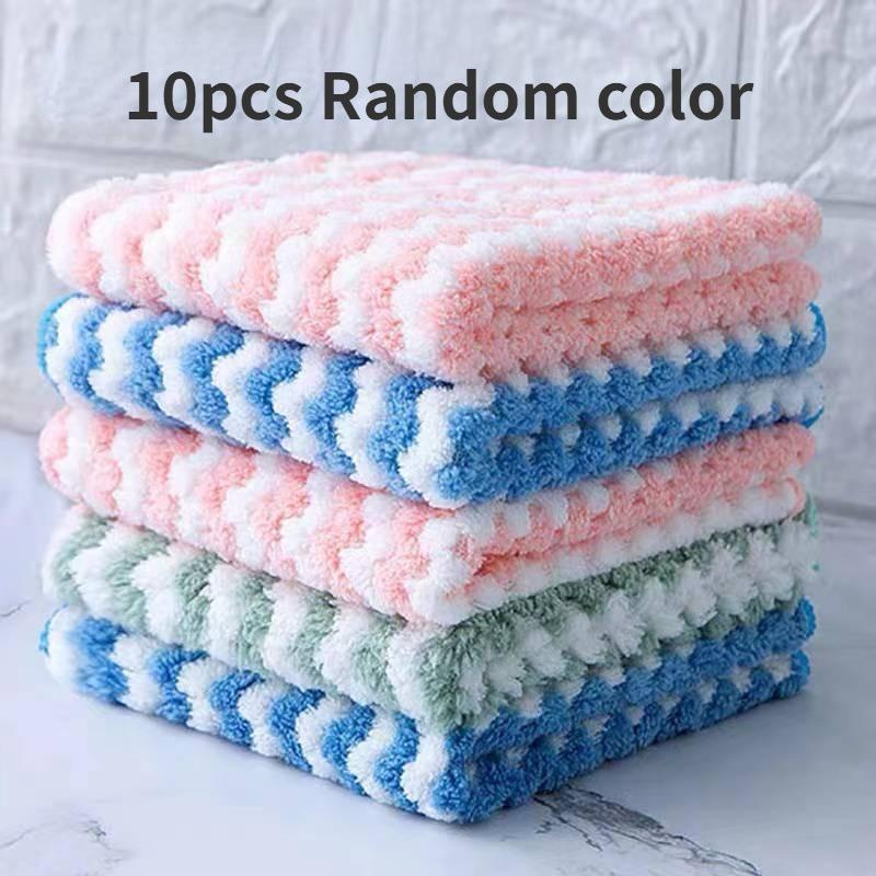 5 10pcs Soft Microfiber High Absorbent Shower Towel for Bathroom, Soft Thin Bath Sheet Towels, Household Bath Sheets Towels, Bathroom Accessories