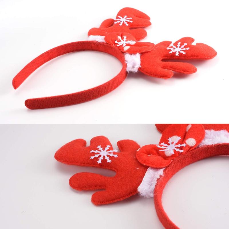 SEVEN STYLE 12 PCS Holiday Headbands,Cute Christmas head hat toppers,Great Fun and Festive for Annual Holiday and Seasons Themes, Christmas Party, Christmas Dinner, photos booth. Accessories Masks