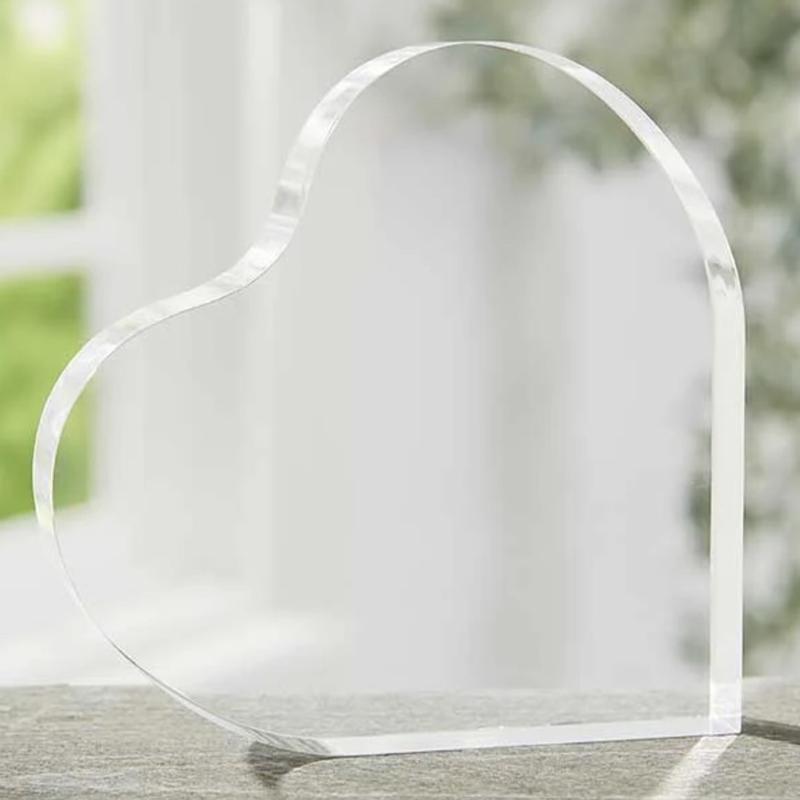 Heart-Shaped Glass Letter: A Keepsake to Thank Mom for Her Support - Personalized Gift Idea