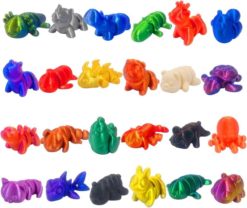 2024 Christmas Advent Calendar with Mini 3D Print Animals Set Toys Inside Great for Kids Christmas Stocking Stuffers Christmas Party Favors Gifts