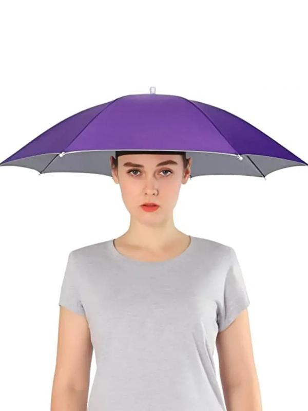 All Seasons Umbrella Hat, 2024 New Style Sun Protection Umbrella Hat for Women, Simple Hands Free Umbrella Hat for Outdoor Activities