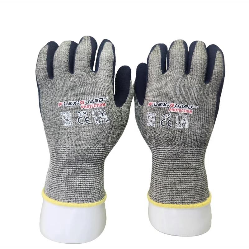 12 PAIR D-GRIP LATEX FOAM COATED GLOVES WITH COTTON LINING