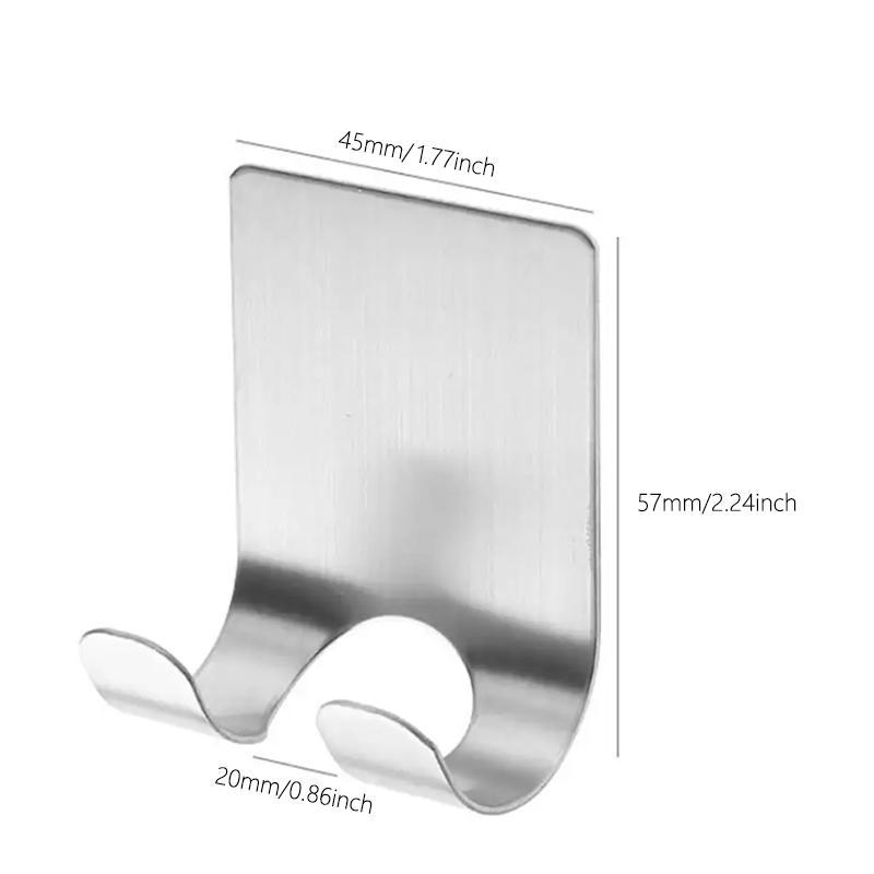 Wall Mounted Razor Holder, 1 Count Stainless Steel Razor Hook, Shaver Hanger, Home Supplies