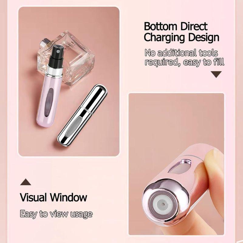 3 PCS Mini Perfume Atomizer Bottles,5ml Spray Container,Portable Size Refillable Pump for Traveling and Outgoing