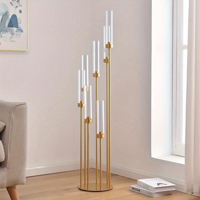 5-arm Floor Candelabra, 1 Count Tabletop LED Candle Holder, Centerpiece for Wedding, Home Party Decor, Home Decor Supplies