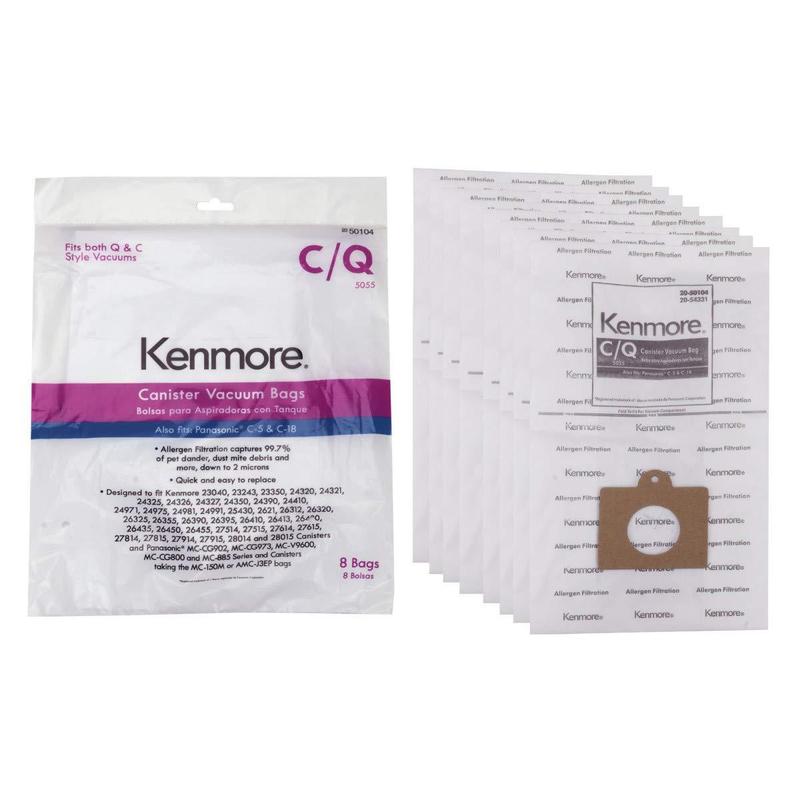 Other 50104 Kenmore Vacuum Bag, Type C and Q, 8-Pack Genuine Original Equipment Manufacturer (OEM) Part