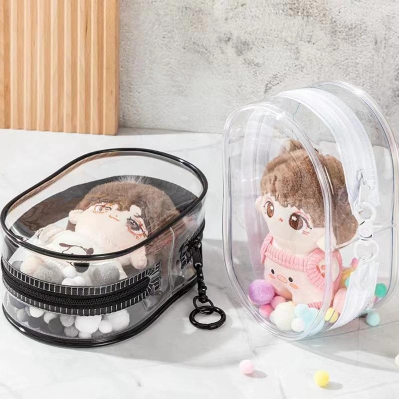 Transparent Doll Bag Doll Display Bag Storage Bag Dustproof Rainproof Scratchproof Suitable for 15cm