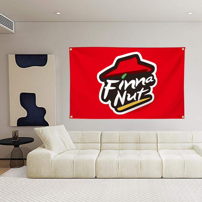 Finna Nut Banner Flag 3*5FT Fun Flags for Room Girls Bedroom College Dormitory Flag Wall Art Decoration Banner Gift