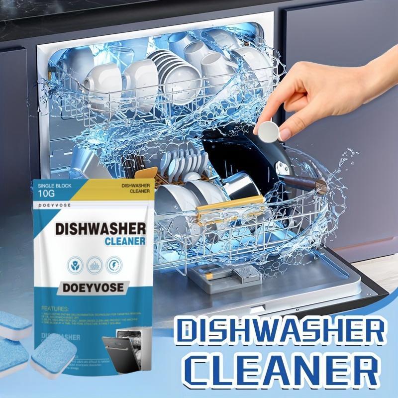 Doeyvose Dishwasher Effervescent Tablet, 1 Set Dishwasher Cleaning Tablet, RV Kitchen Cleaner for Removing Oil Stains & Watermarks, Universal Accessories