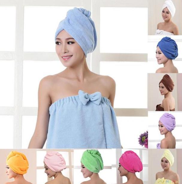 Women's Hair Dryer Cap, Absorbent Dry Hair Towel Light Microfiber