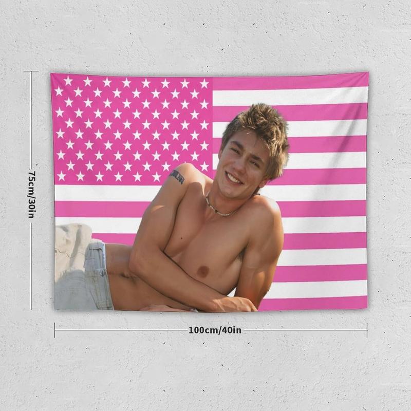 Chad Star Michael Murray Tapestry National Flag Poster Dormitory Living Room Bedroom Interesting Tapestry Indoor And Outdoor Fashion Personality Home Decoration 30