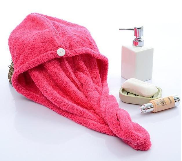 Women's Hair Dryer Cap, Absorbent Dry Hair Towel Light Microfiber