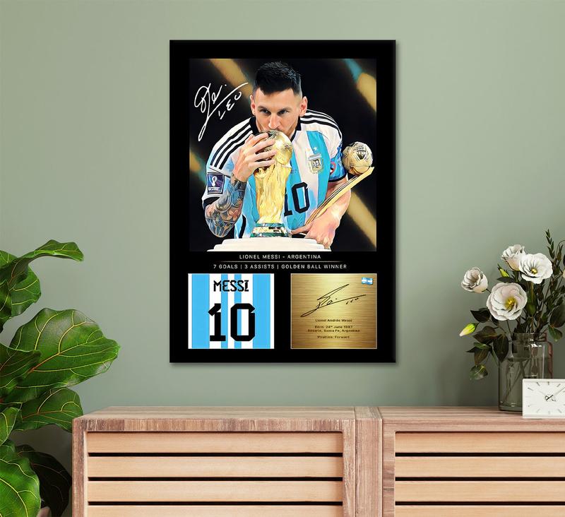 La Pulga 10 Poster, M10, Inspirational Wall Art, Messi Poster, Pop Culture Icon, Football Legends Art, Messi Gift, Sport Home Decor Painting Wall Art, Home Decor Posters