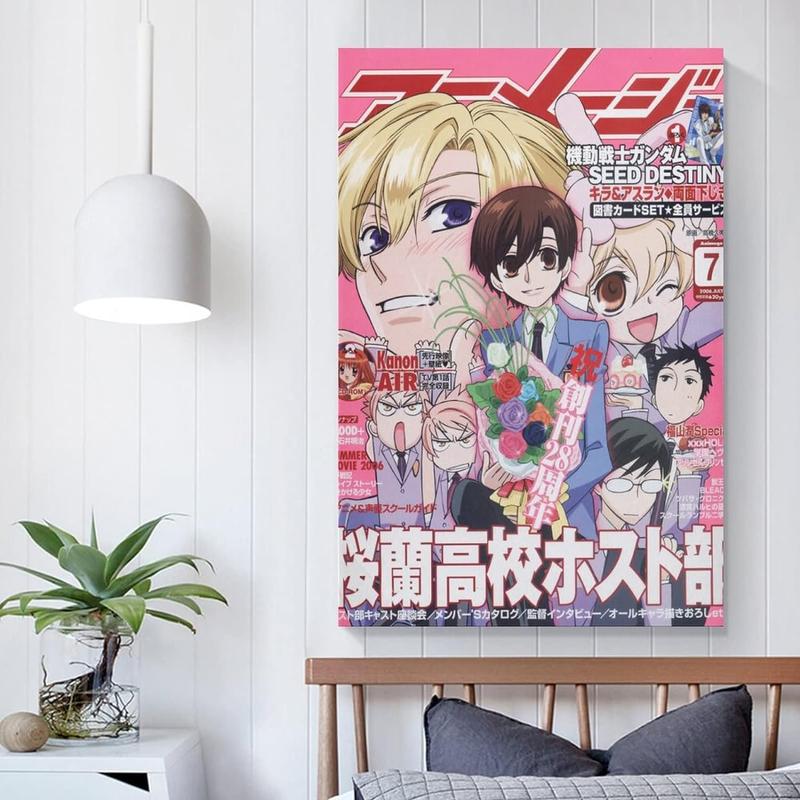 Anime Poster Ouran High School Host Club Canvas Art Poster And Wall Art Picture Print Modern Family Bedroom Decor Posters