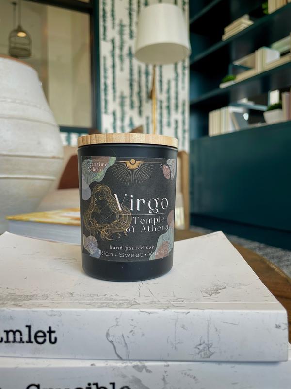 Virgo - Temple of Athena Candle