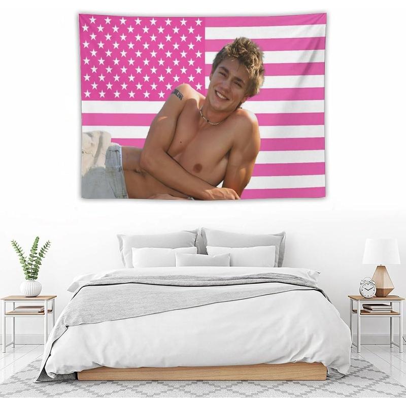 Chad Star Michael Murray Tapestry National Flag Poster Dormitory Living Room Bedroom Interesting Tapestry Indoor And Outdoor Fashion Personality Home Decoration 30